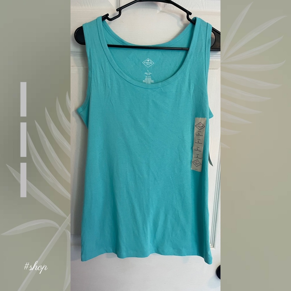 St. John’s Bay large teal blue tank